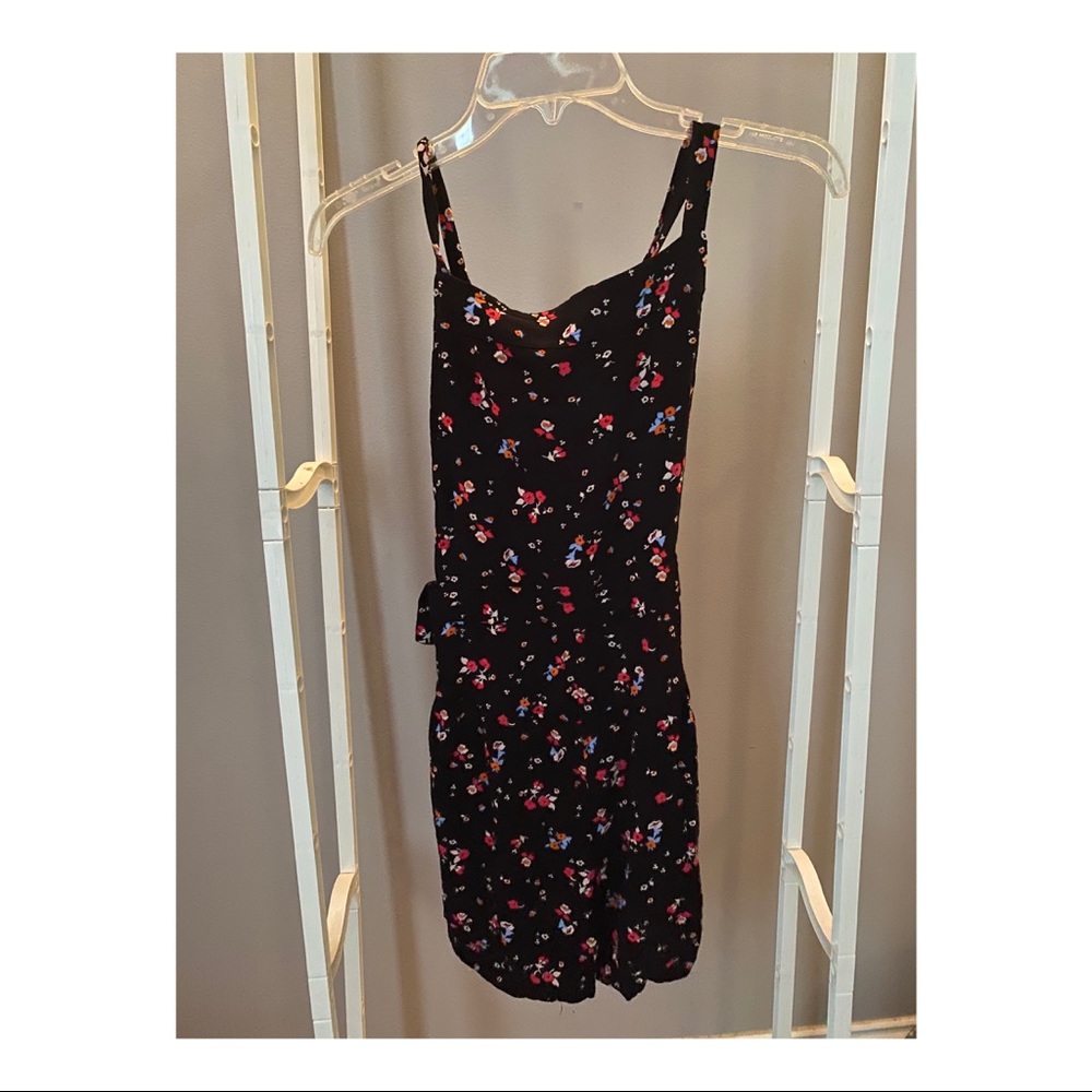 Free People Floral Backless Romper